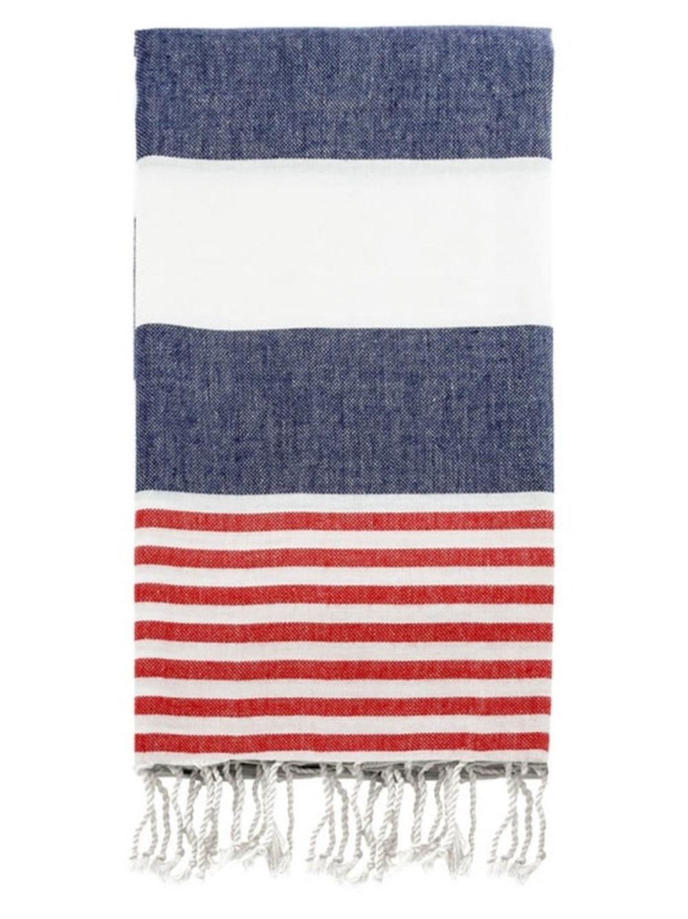 Brand New Swan Comfort 100% Navy Red Cotton Pestemal Turkish Bath & Beach Towel